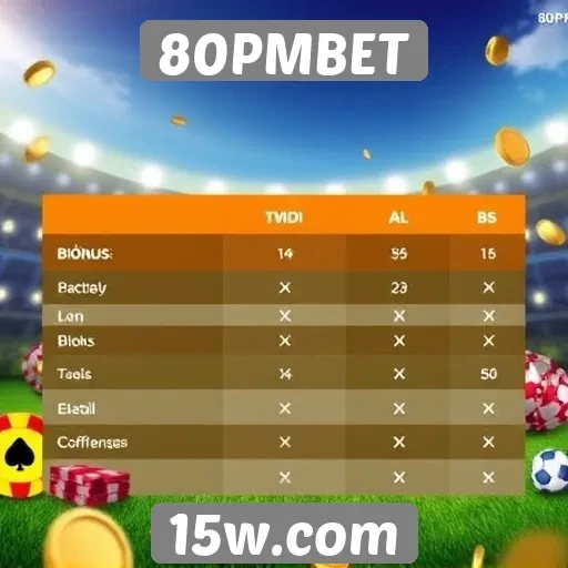 Comparativo de bônus oferecidos pela 80PMBET